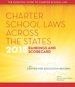 Charter Laws 2015 report cover